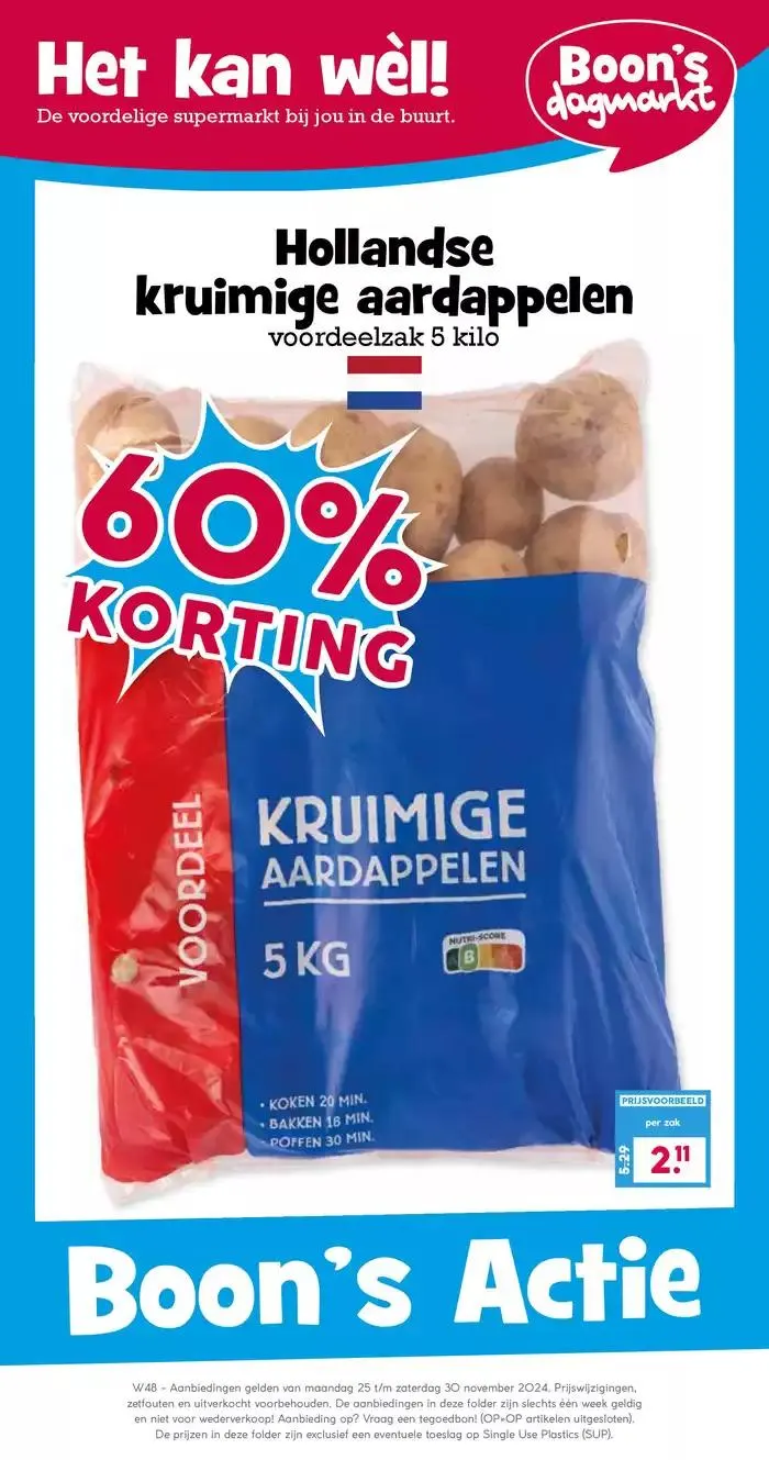 Actiefolder Boon's Markt van 24 november tot 8 december 2024 - Folder pagina 1