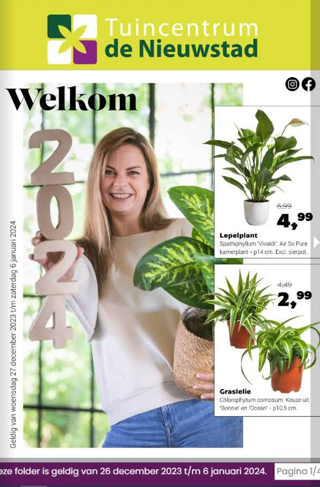 Tuincentrum de Nieuwstad folder van 4 januari tot 6 januari 2024 - Folder pagina 