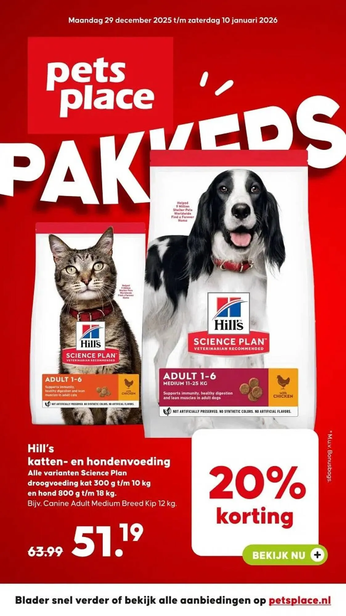 Pets Place folder van 28 december tot 28 december 2025 - Folder pagina 1