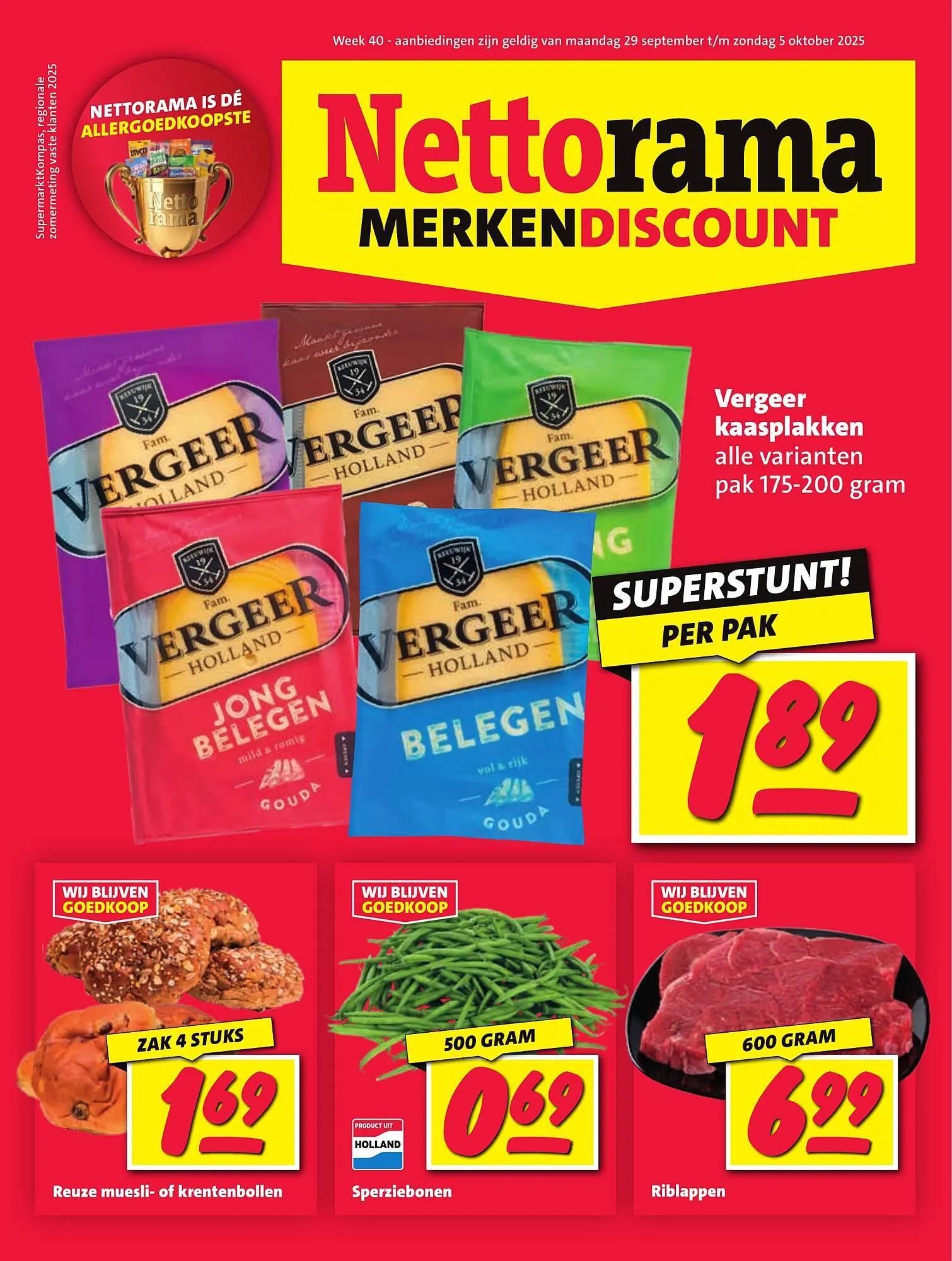 Nettorama folder van 29 september tot 5 oktober 2025 - Folder pagina 1
