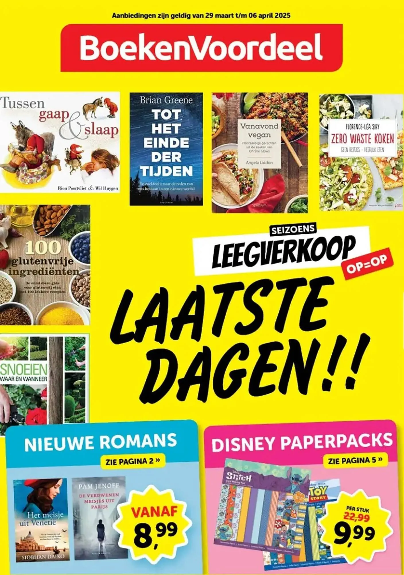 Boekenvoordeel folder van 29 maart tot 6 april 2025 - Folder pagina 1