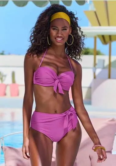 Buffalo Beugelbikini in bandeaumodel met sierstrikje