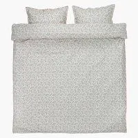 Dekbedovertrek INGA percal 140x200 grijs