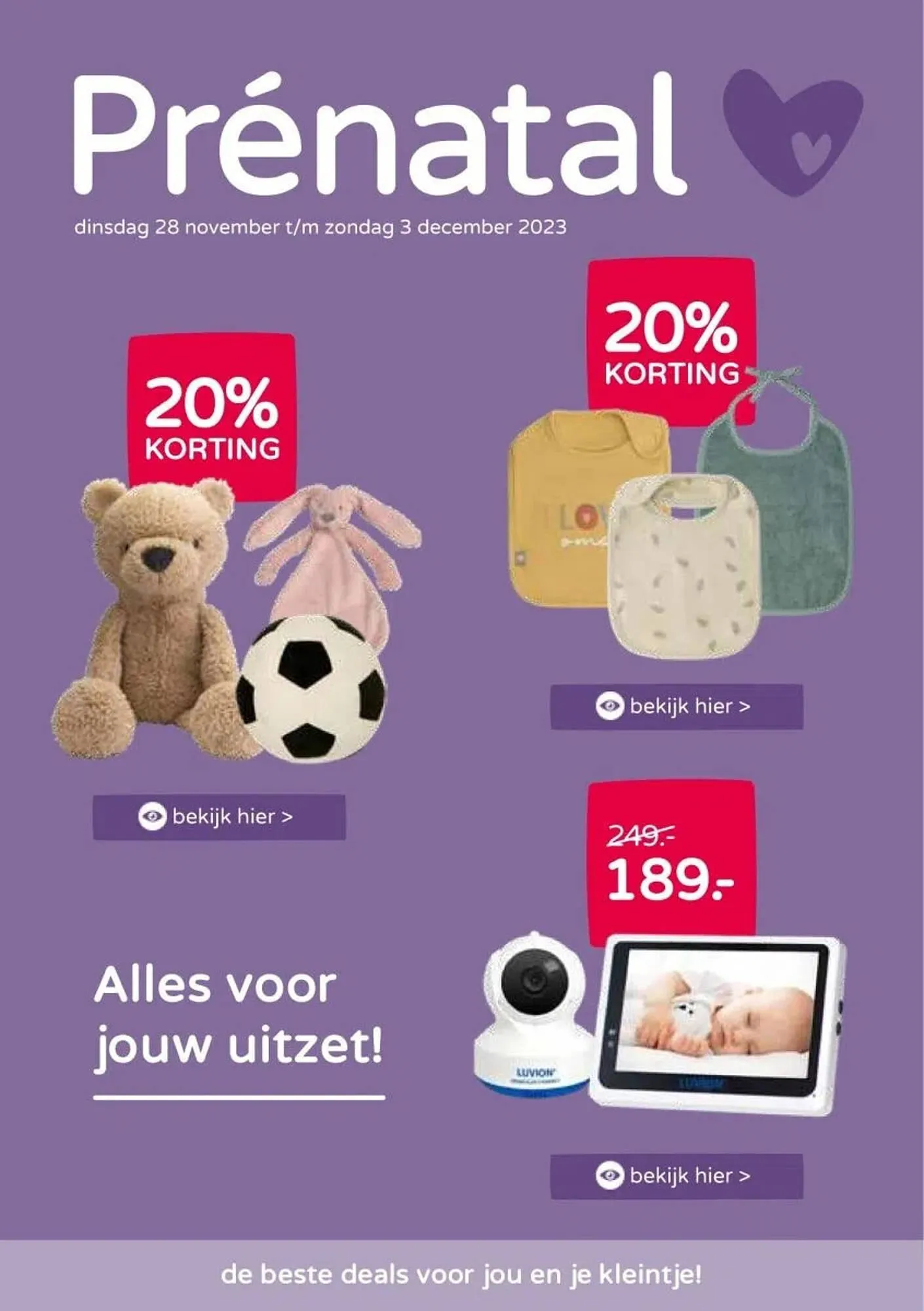 Prenatal folder van 28 november tot 3 december 2023 - Folder pagina 1