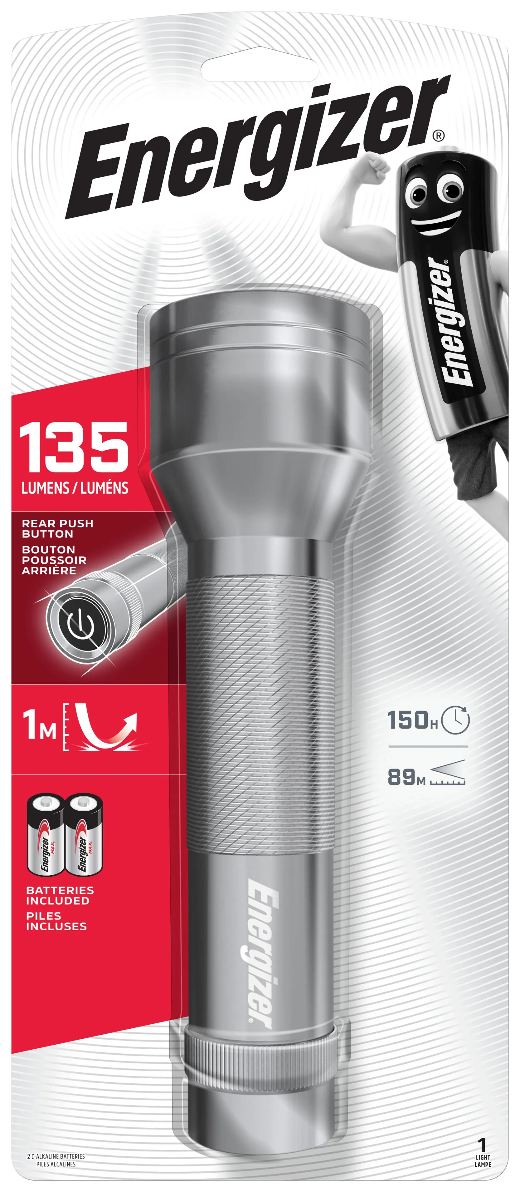 Energizer Zaklamp 2D Metal