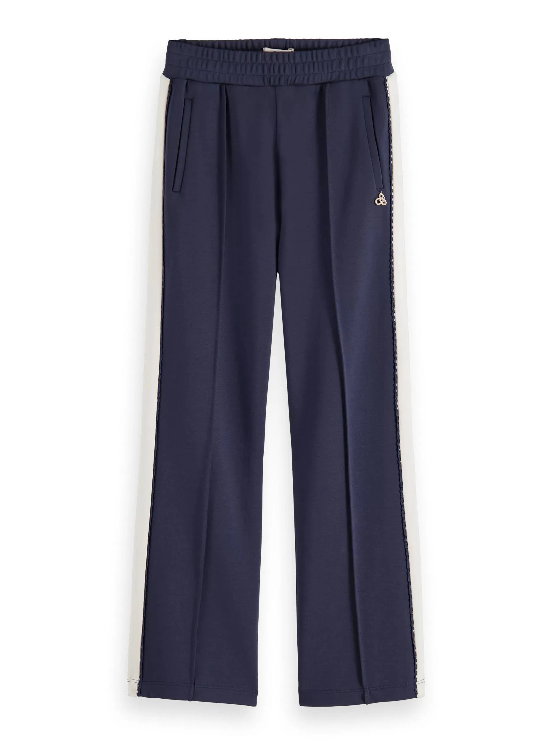 High-rise pleated trousers