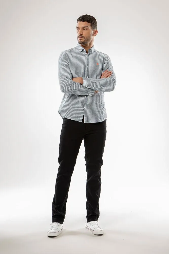 pilot palmer regular fit black denim