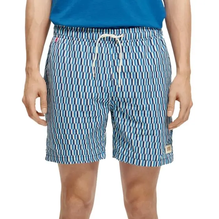 Mid Length Mini Printed AOP Zwemshort Heren