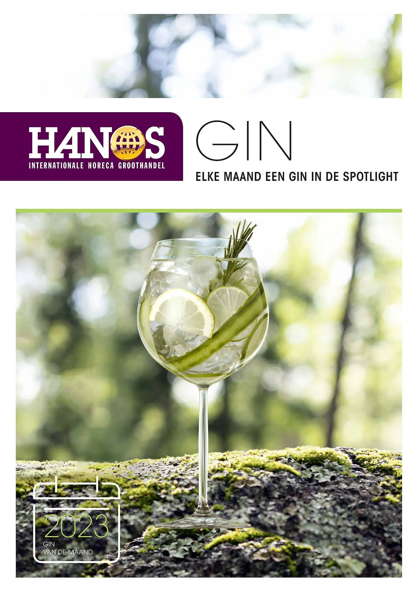 HANOS Gin folder van 1 januari tot 31 december 2023 - Folder pagina 1