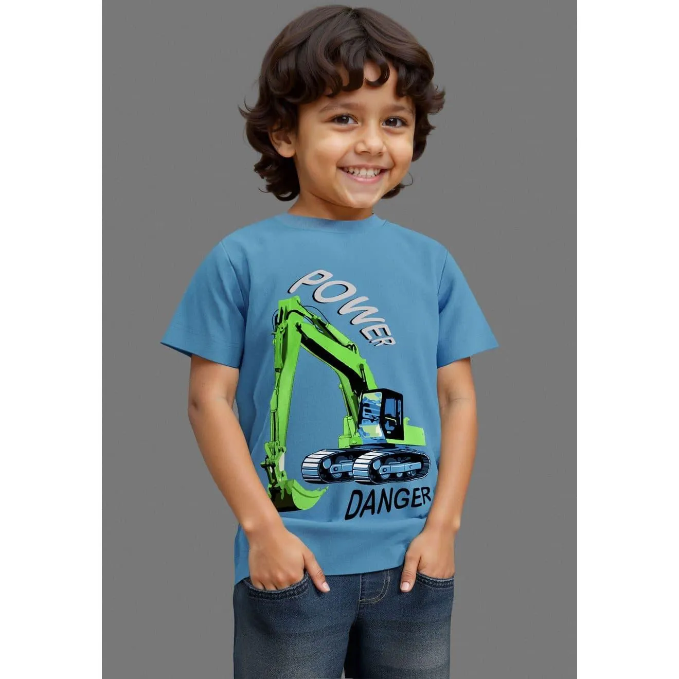 KIDSWORLD T-shirt Graafmachine casual kraan-print