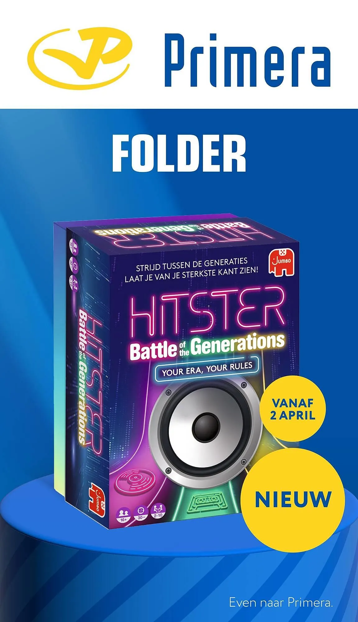 Primera folder van 8 april tot 18 april 2026 - Folder pagina 1