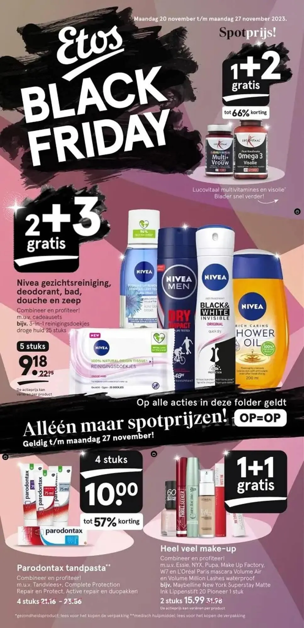 Etos folder van 20 november tot 26 november 2023 - Folder pagina 1