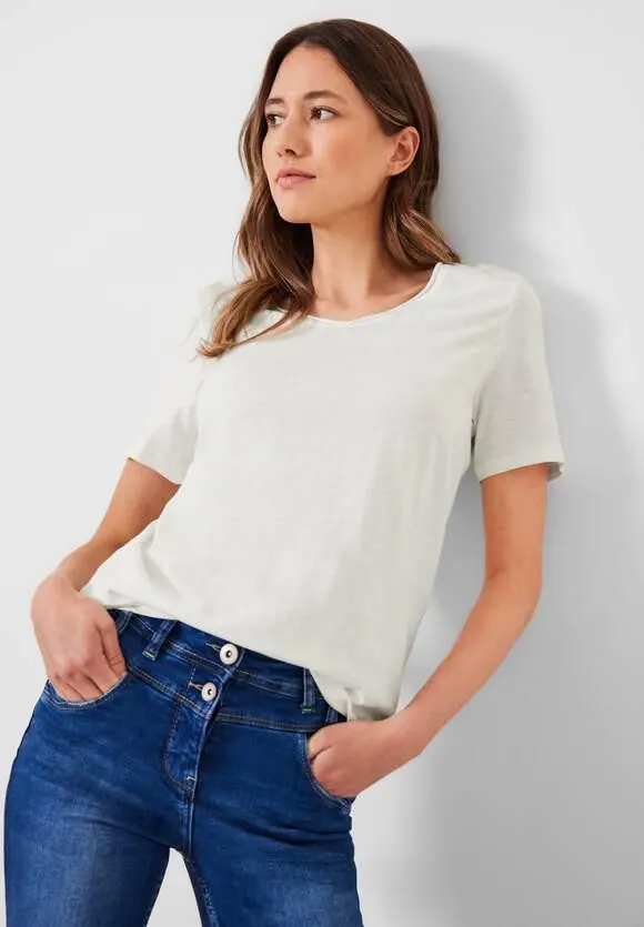 Basic T-shirt in effen kleur