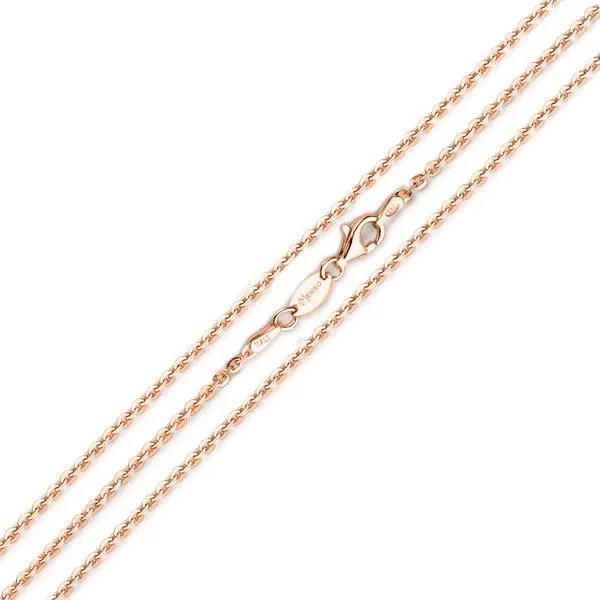 MY iMenso "jasseron flat" necklace (925/rosegold-plated 1M) (choose your size)