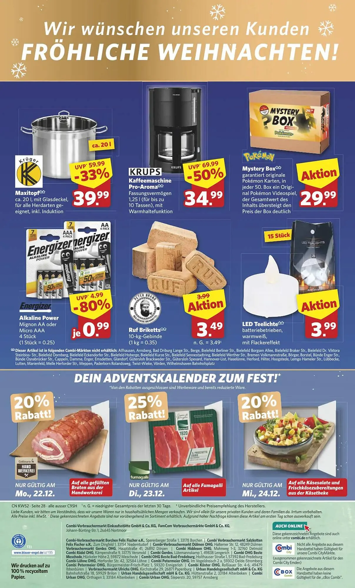 Combi Markt DE folder van 22 december tot 27 december 2025 - Folder pagina 28