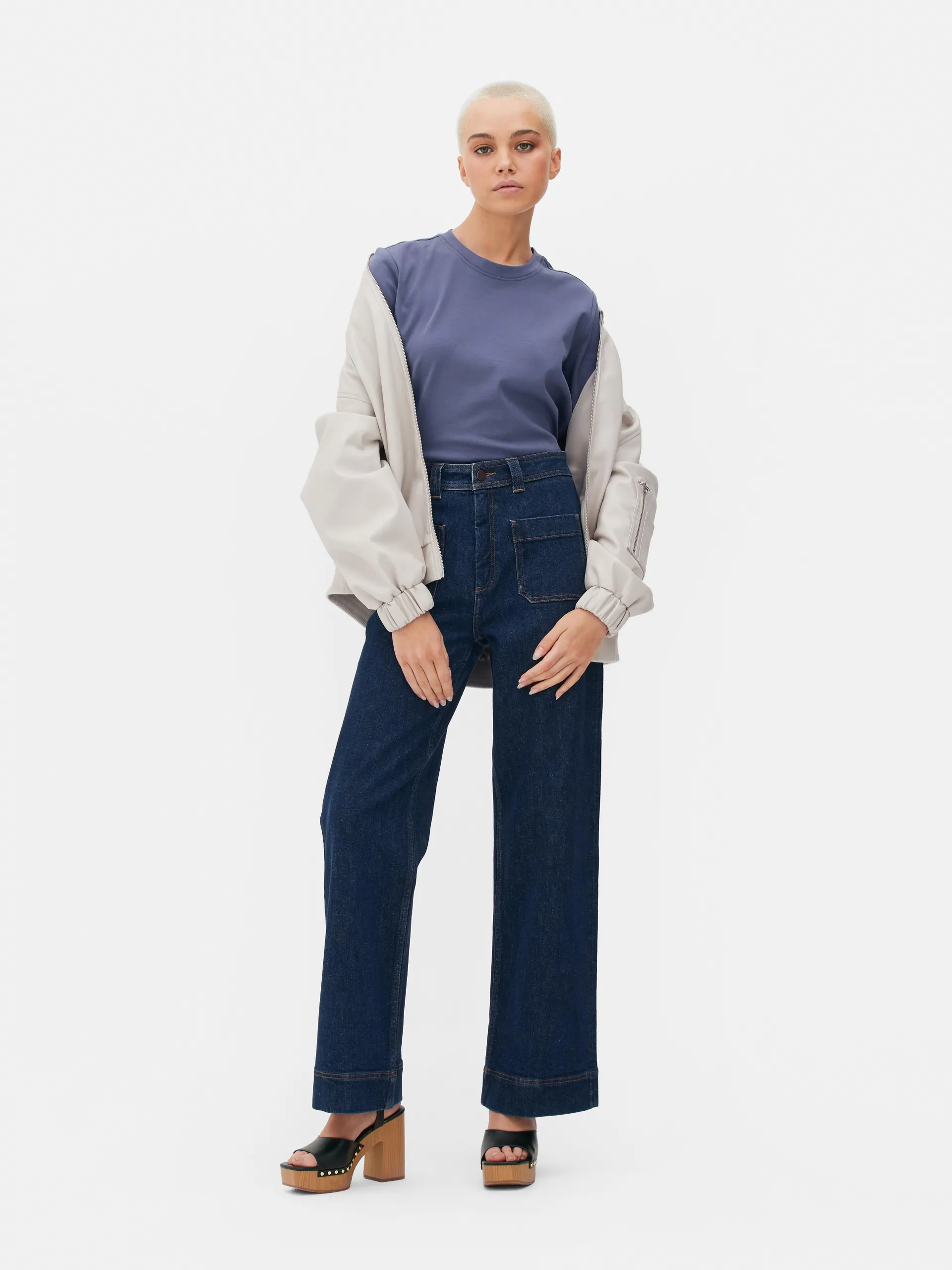 T-shirt met ronde hals The Edit