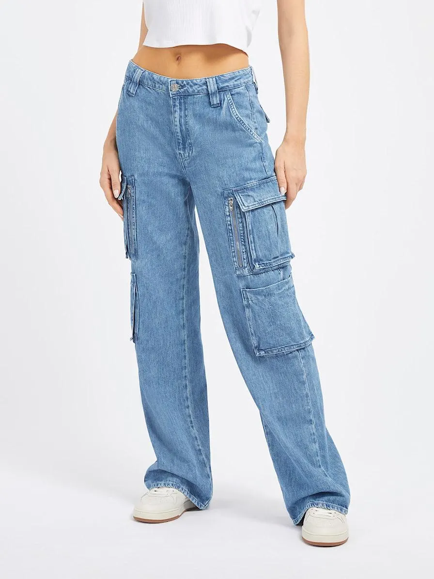 Cargo jeans normale taille