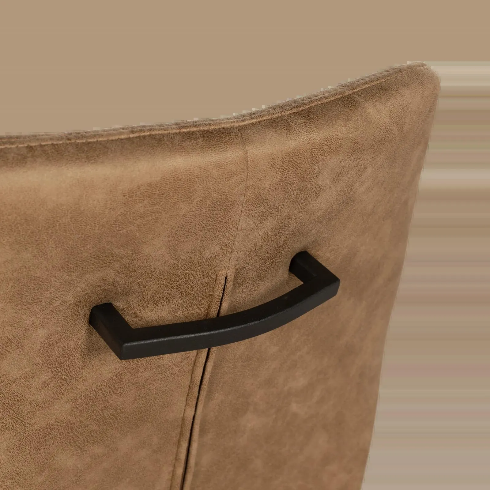 Barstoel (hoog) Kenny - Otis Lichtbruin 6