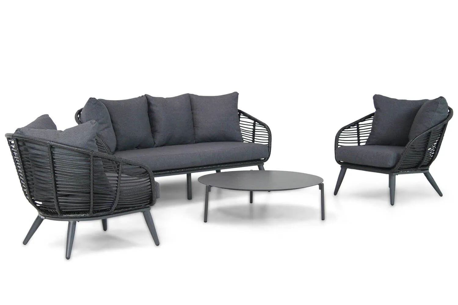 Coco Leonardo/Pacific 100 cm stoel-bank loungeset 4-delig