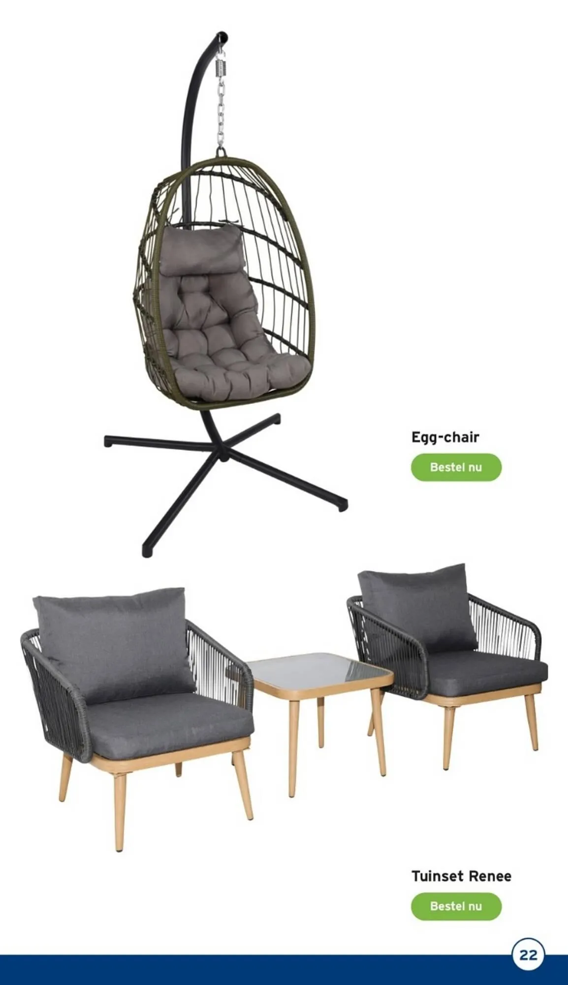 GAMMA tuinmagazine meubels van 7 mei tot 31 juli 2023 - Folder pagina 22