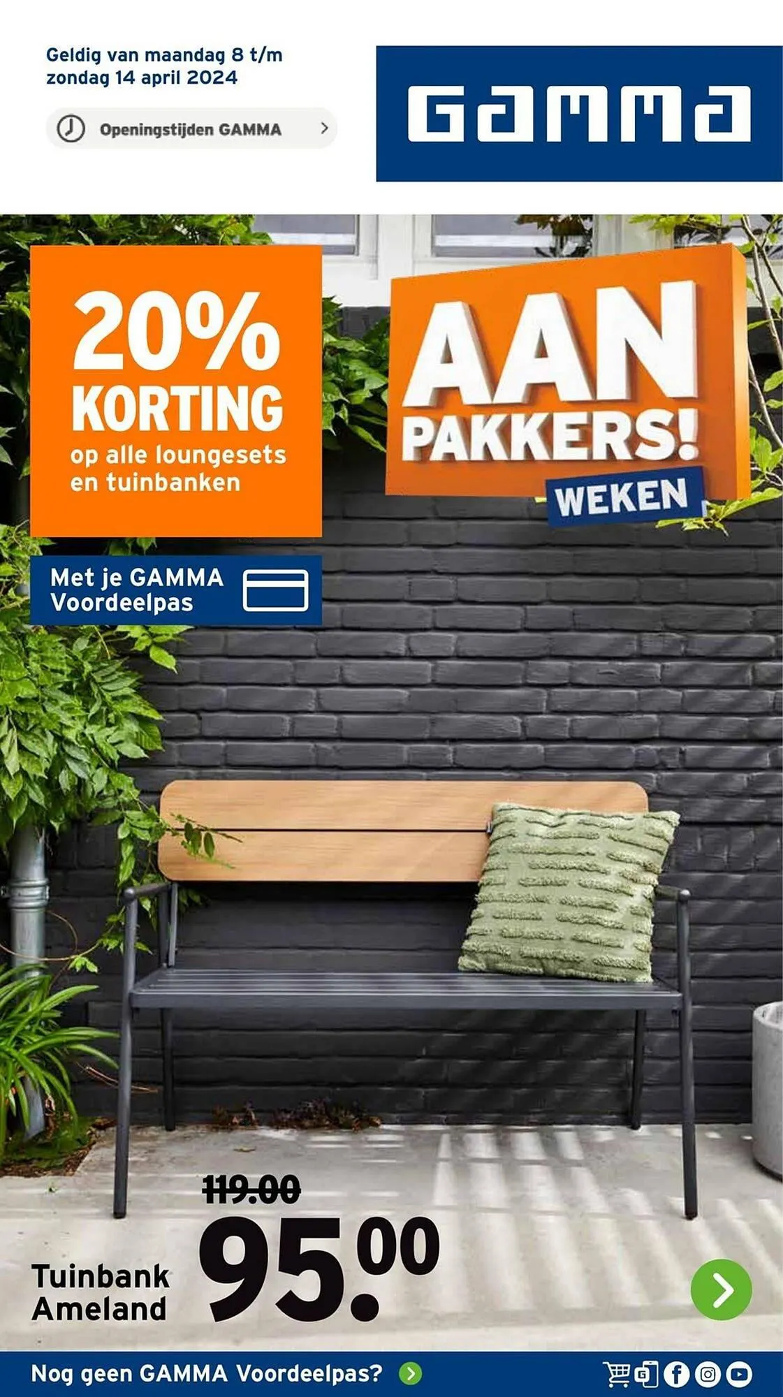 GAMMA folder van 8 april tot 14 april 2024 - Folder pagina 1