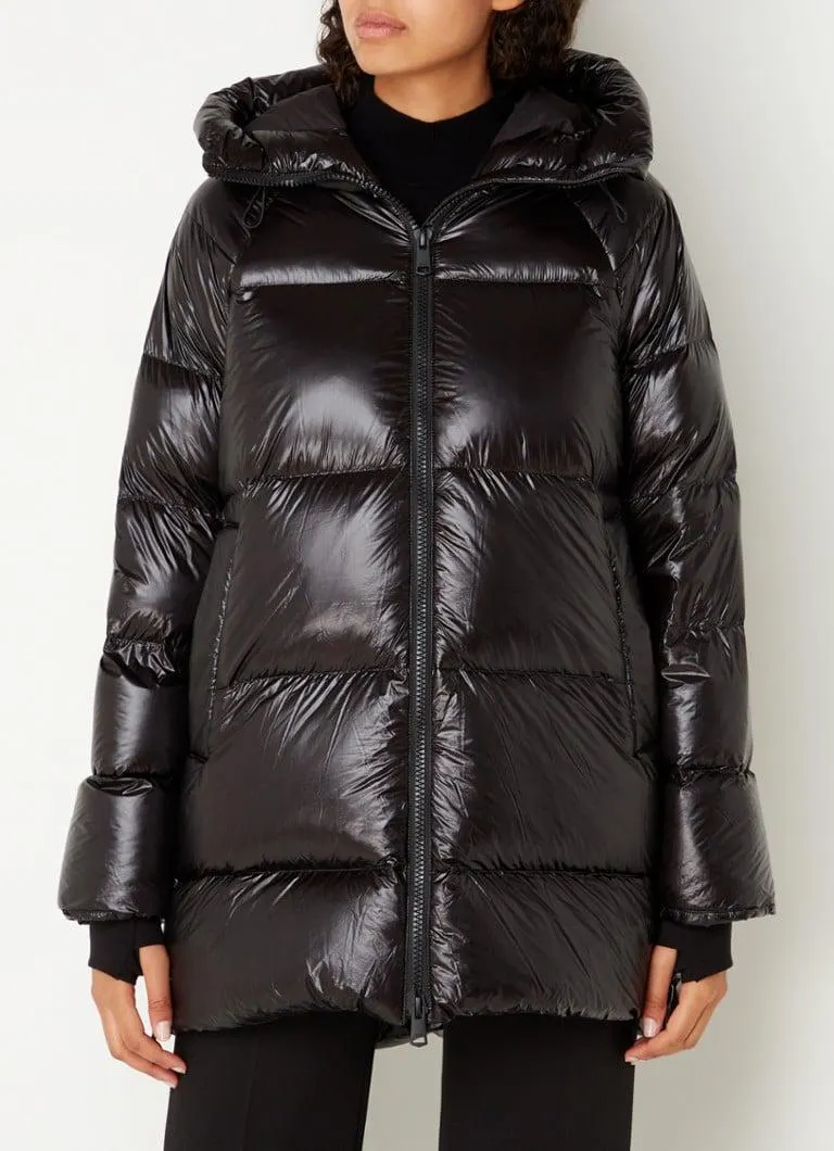 Rae puffer jas met donsvulling en glanzende finish