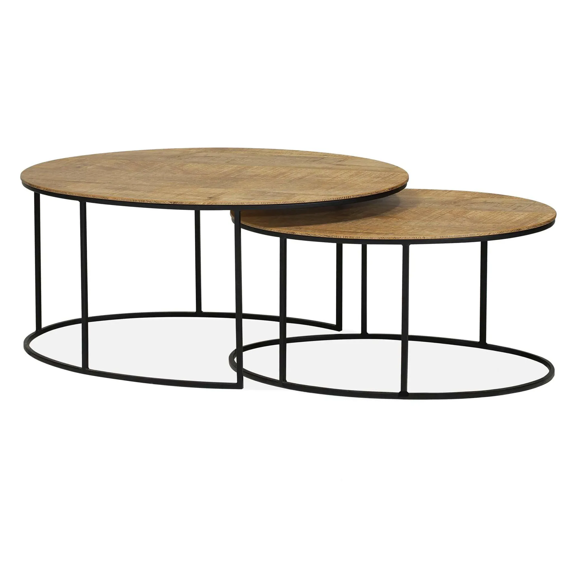 Ovale salontafelset 2 delig Tom