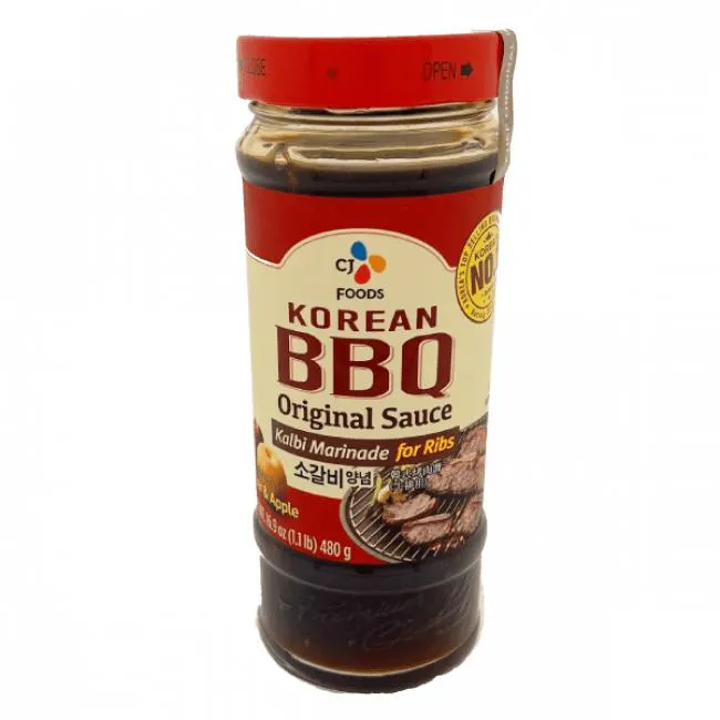 CJ Korean BBQ Kalbi Marinade voor Ribben 480g