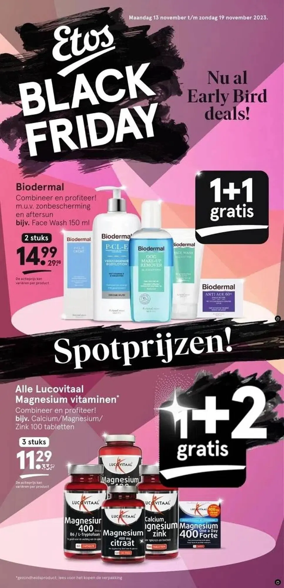 Etos folder van 13 november tot 19 november 2023 - Folder pagina 1