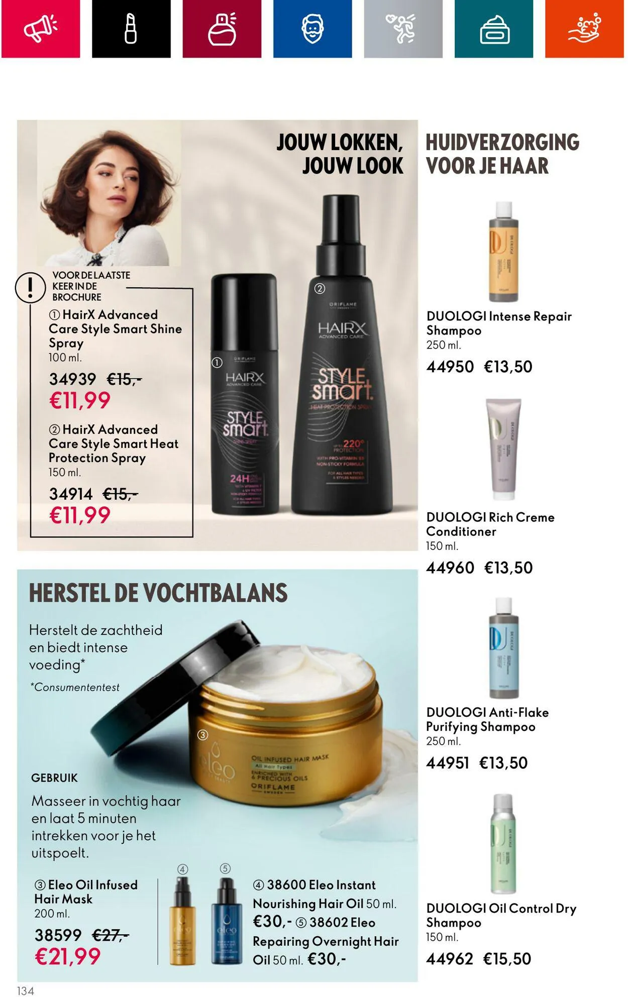Oriflame Actuele folder van 28 juni tot 18 juli 2023 - Folder pagina 134