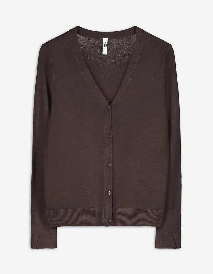 Trui - LENZING™ ECOVERO™ - donkerbruin