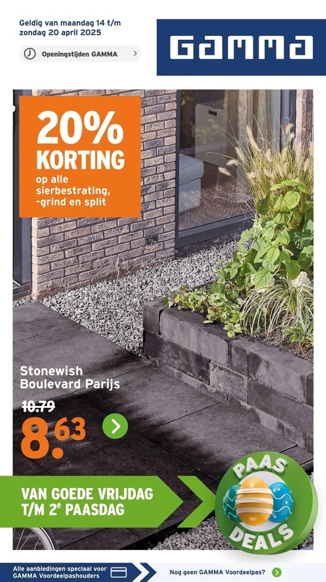 GAMMA folder van 14 april tot 20 april 2025 - Folder pagina 1