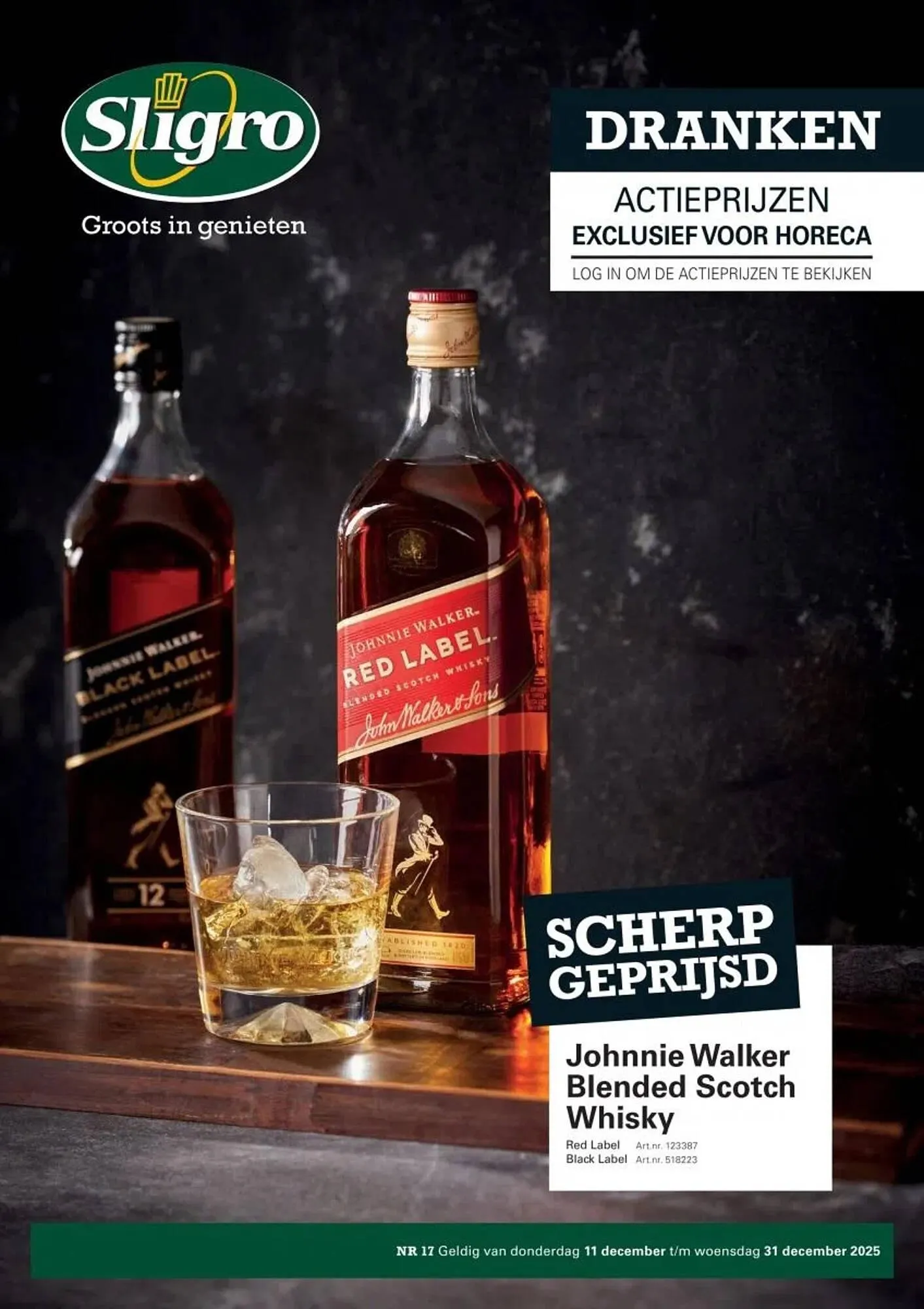 Sligro folder van 11 december tot 31 december 2025 - Folder pagina 1