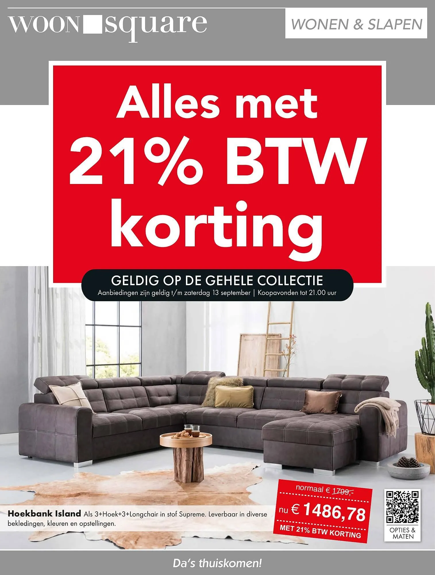 Woonsquare folder van 8 september tot 13 september 2025 - Folder pagina 1