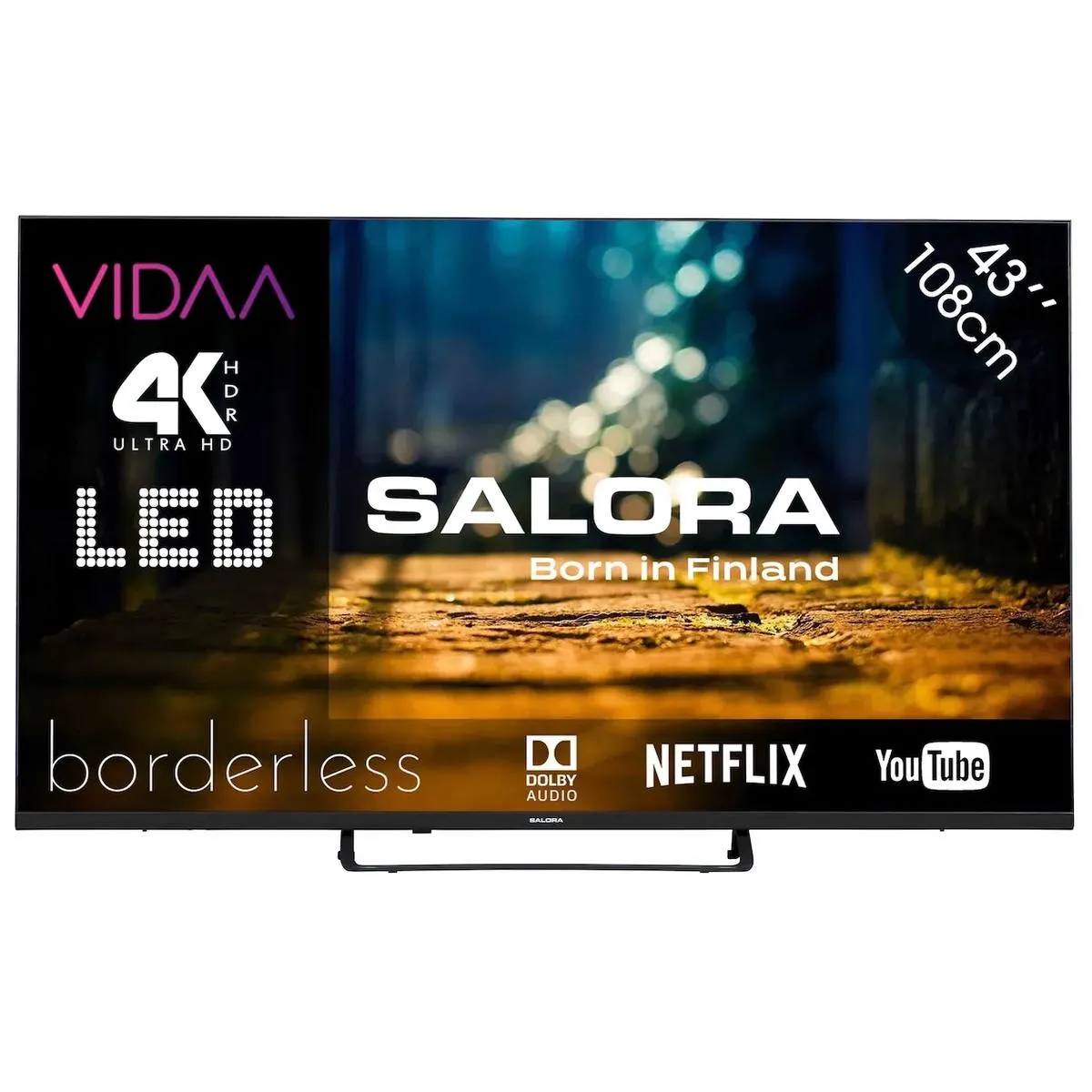 Salora 43XUV3300 Ultra HD 4K LED televisie met Smart TV