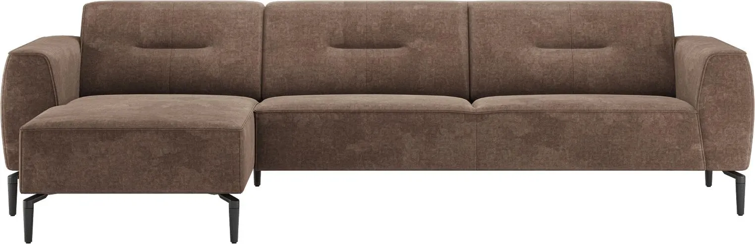 Longchair links - 3 zits arm rechts