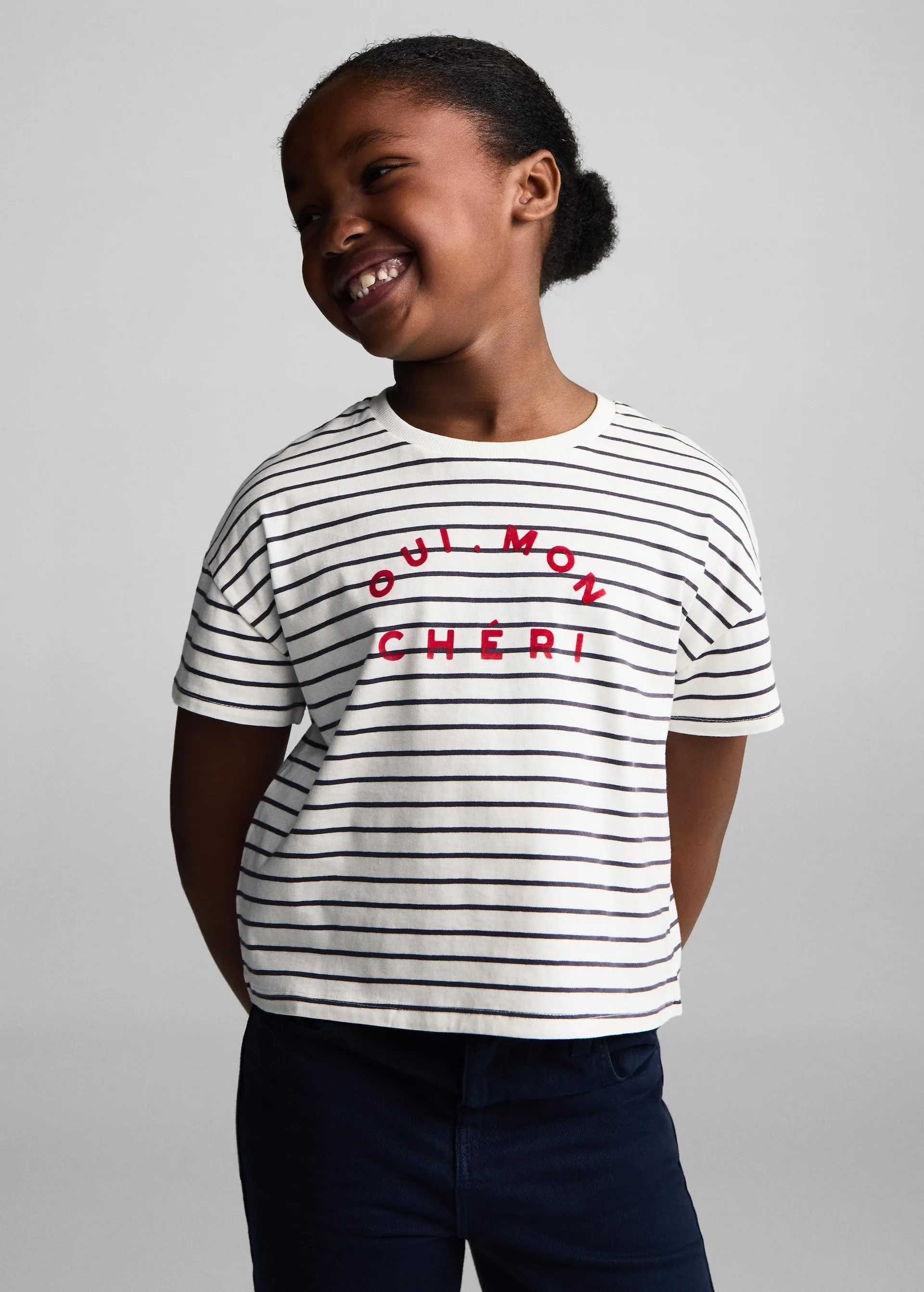 Gestreept katoenen T-shirt