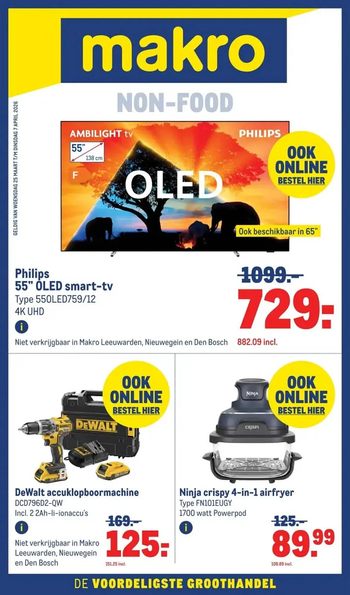 Makro folder van 25 maart tot 7 april 2026 - Folder pagina 1