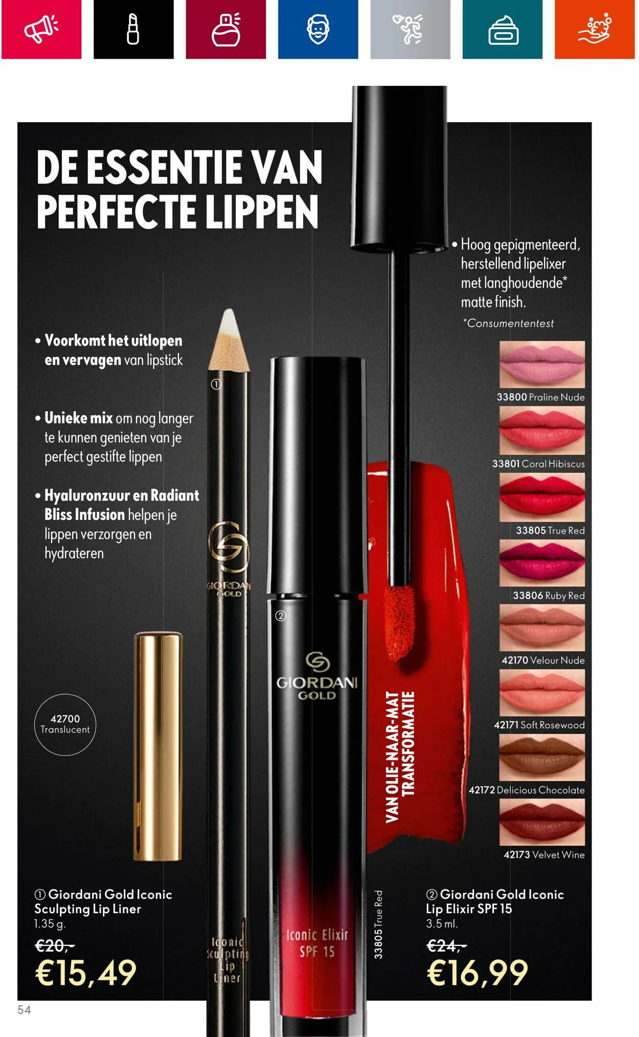 Oriflame Actuele folder van 28 juni tot 18 juli 2023 - Folder pagina 54