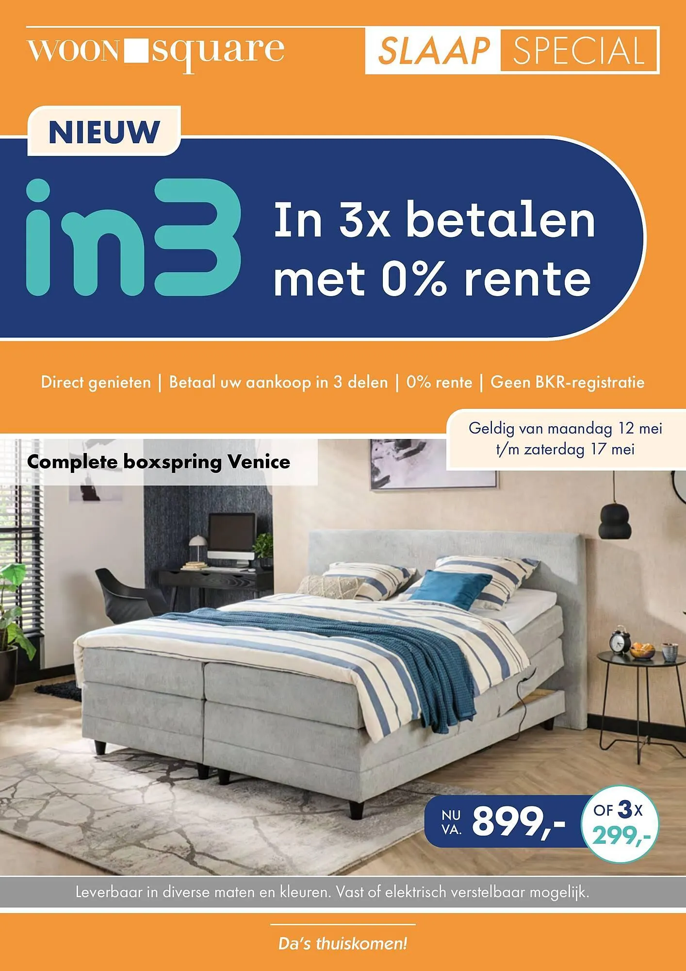 Woonsquare Slaap folder van 12 mei tot 18 mei 2025 - Folder pagina 1