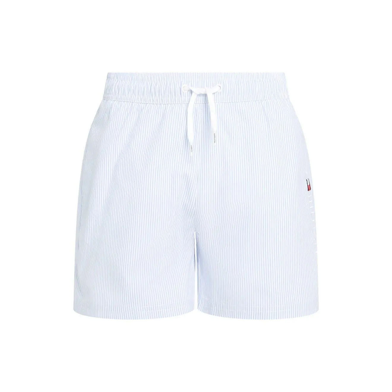 Tommy Hilfiger Swimwear Zwemshort MEDIUM DRAWSTRING ITHACA met streepdesign, logoborduring