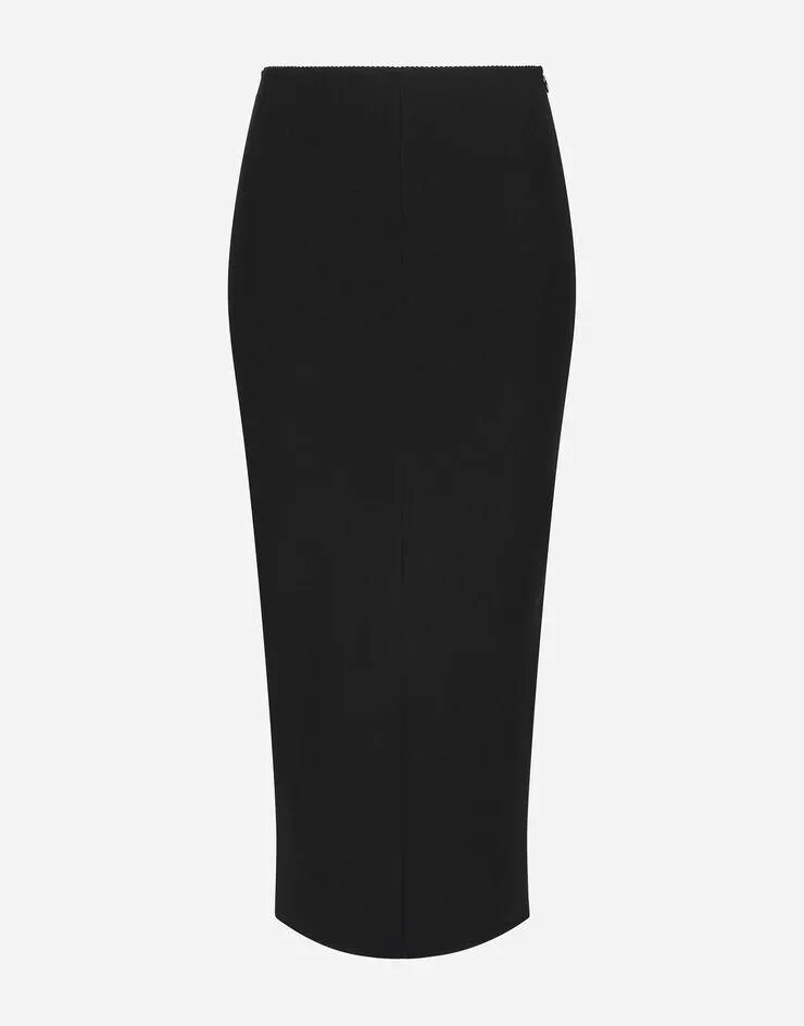 Jupe mi-longue en jersey maille Milano