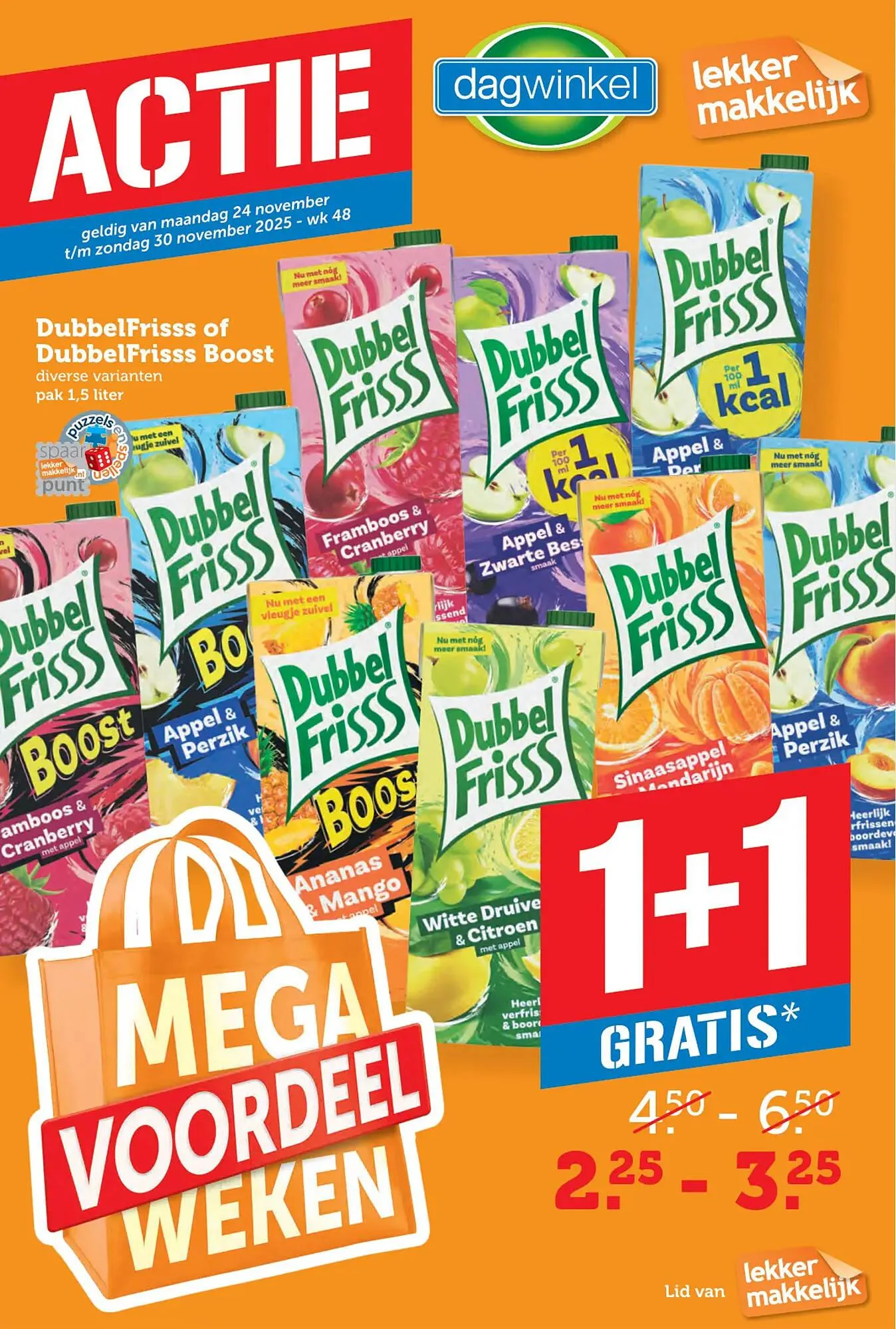 Dagwinkel folder van 24 november tot 30 november 2025 - Folder pagina 1