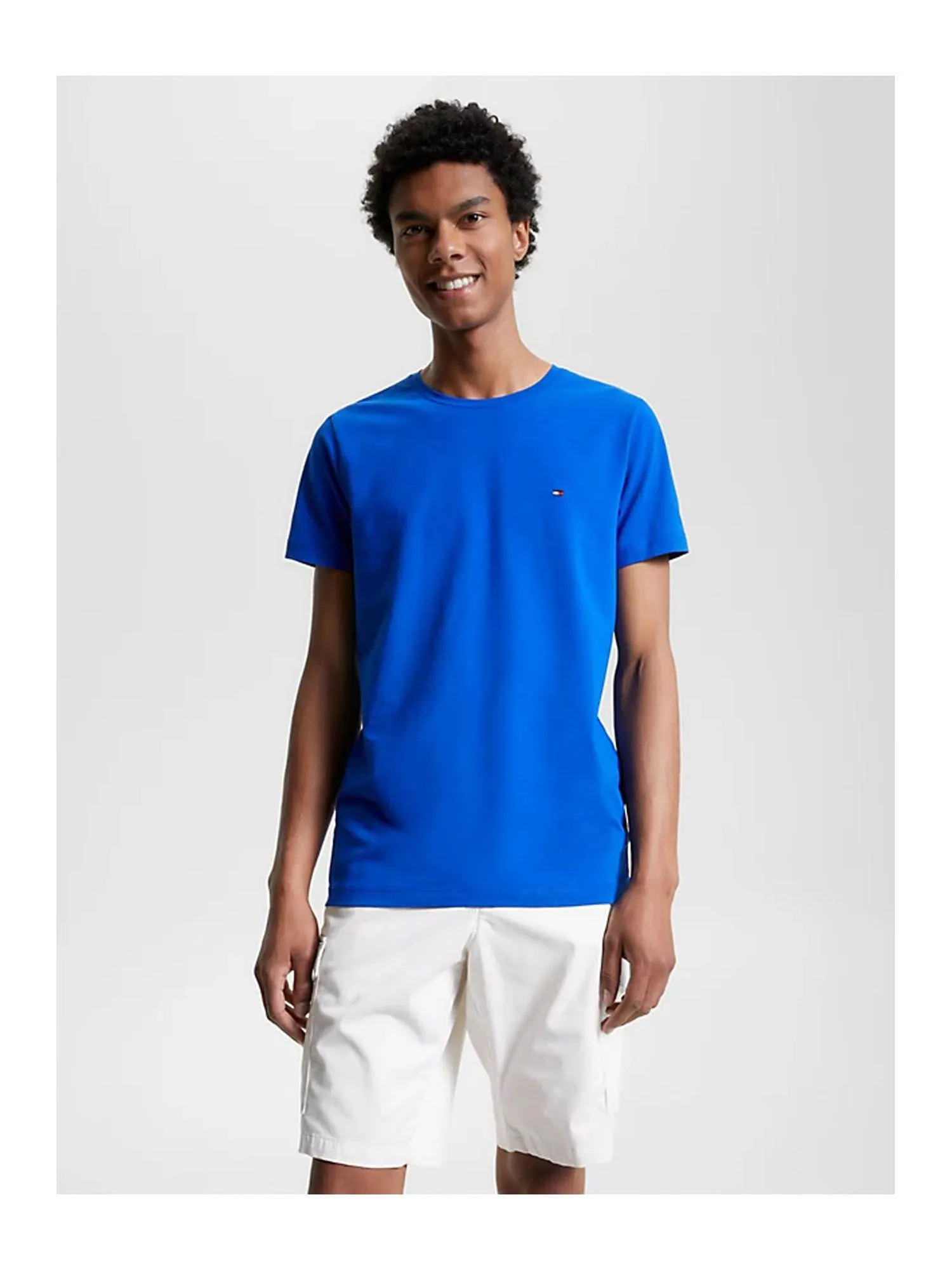 Slim Fit T-shirt met Logo Ultra Blue