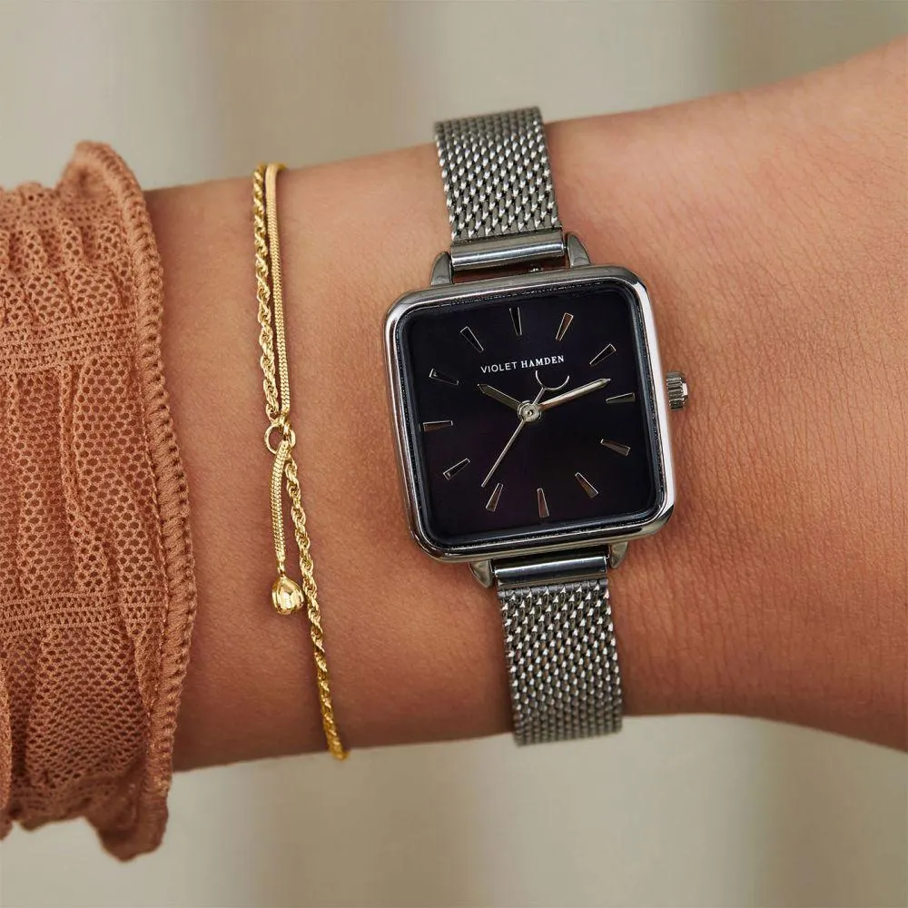 Sisterhood Luni solar 925 Sterling Zilveren Goudkleurige Armband VH12028 (Lengte: 15.00-19.50 cm)