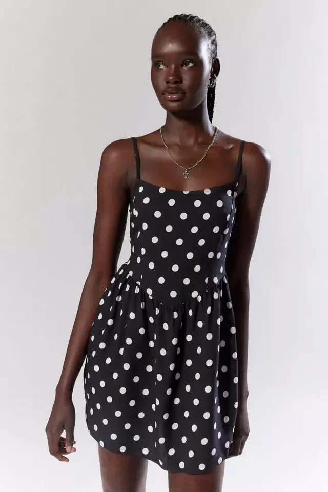 Motel Ramana Polka Dot Mini Dress