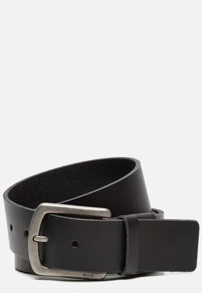 Ecco Allan riem zwart Leer