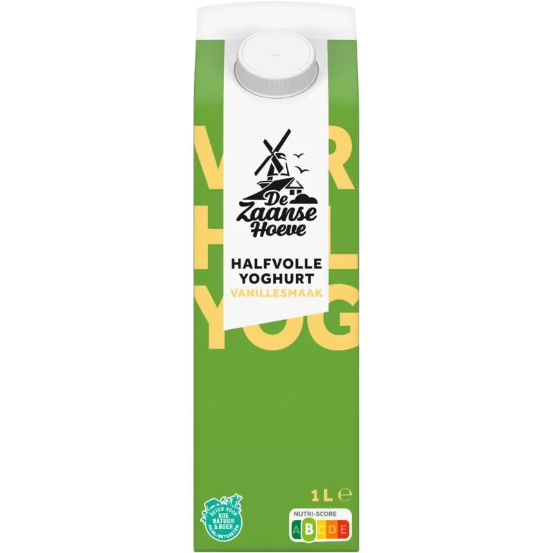 De Zaanse Hoeve Halfvolle yoghurt vanillesmaak