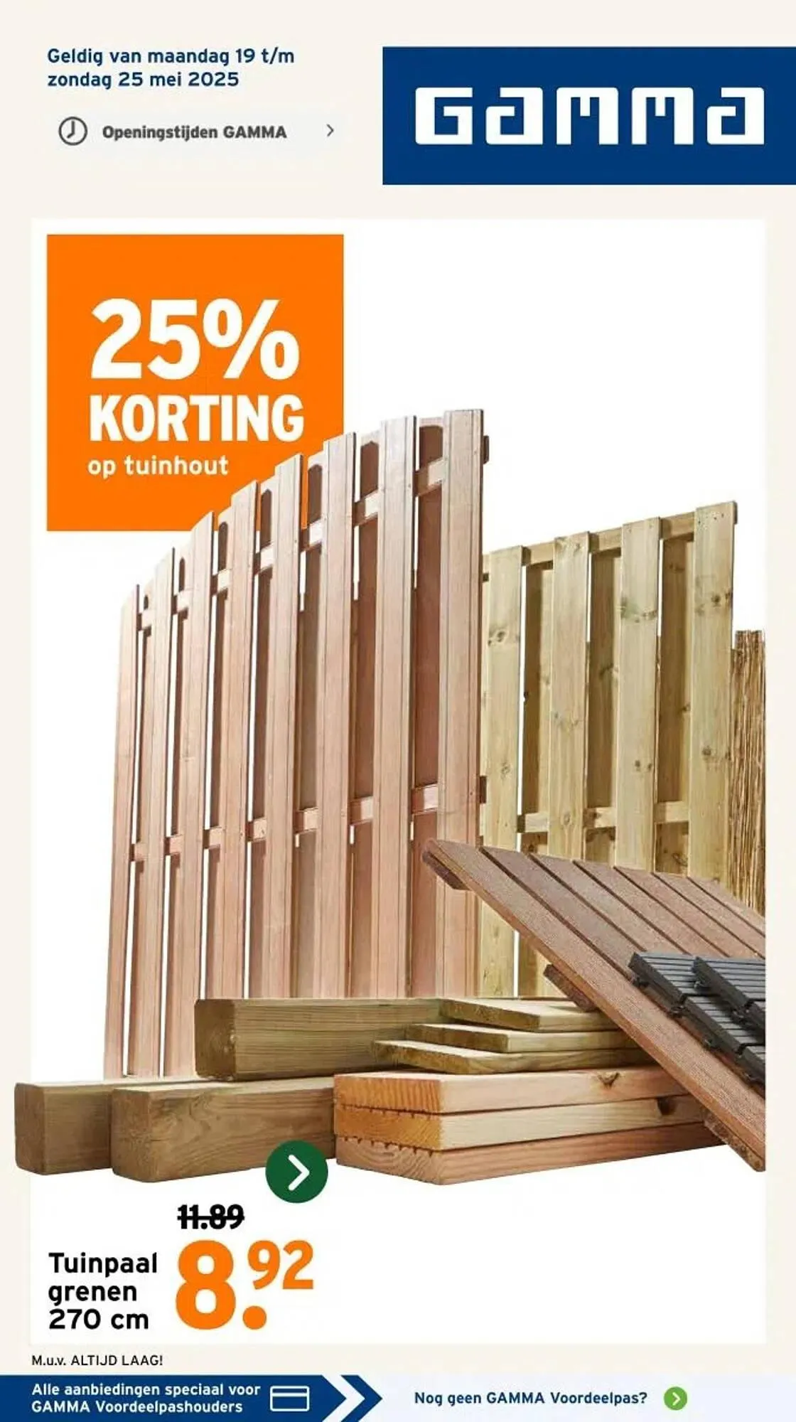 GAMMA folder van 19 mei tot 25 mei 2025 - Folder pagina 1