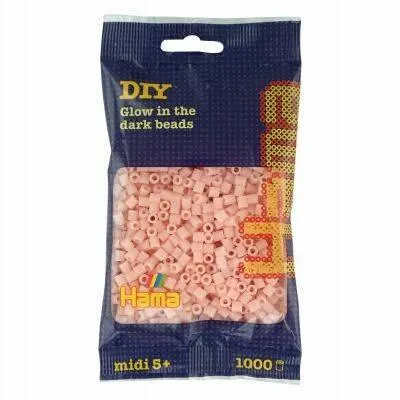 Hama Midi - strijkkralen - 1000 stuks - glow-in-the-dark red 56